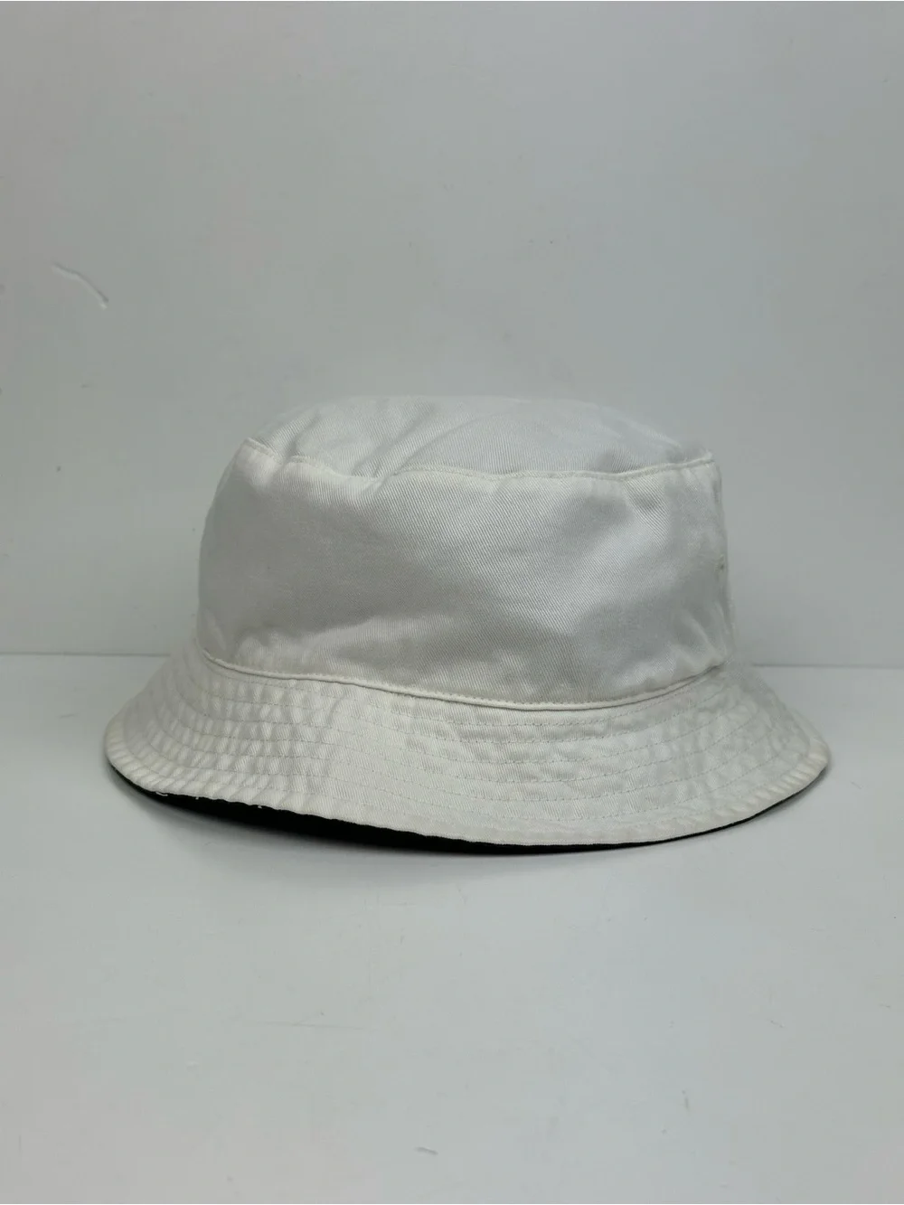 Polo by Ralph Lauren Reversible Cream Bucket Hat with Black Polo Player Logo